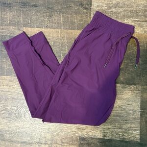Women's Plum Track Joggers - Elastic Waist Pull-On Pants